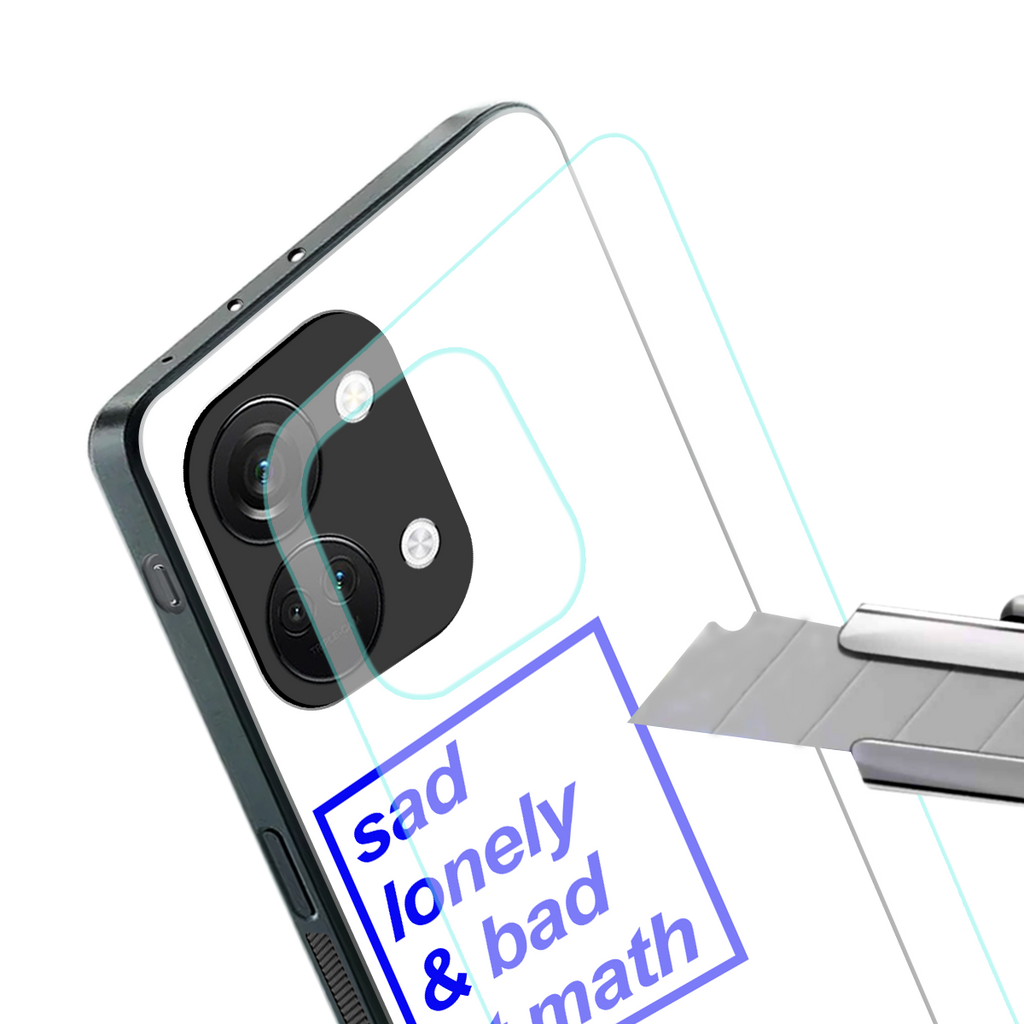bad at math back phone cover | glass case for oneplus nord 3