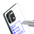 bad at math back phone cover | glass case for oneplus nord 3