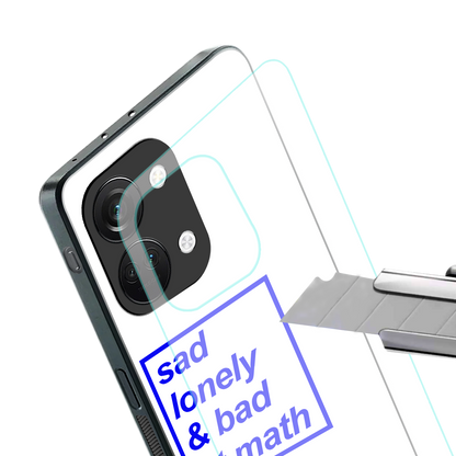 bad at math back phone cover | glass case for oneplus nord 3