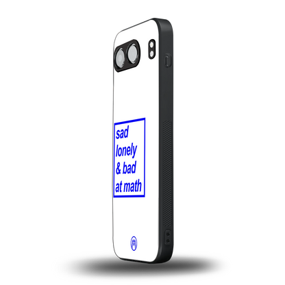 bad at math back phone cover | glass case for oneplus nord 4