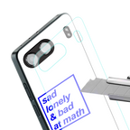 bad at math back phone cover | glass case for oneplus nord 4