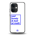 bad at math back phone cover | glass case for oneplus nord ce 3