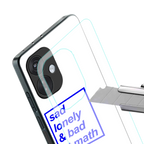 bad at math back phone cover | glass case for oneplus nord ce 3