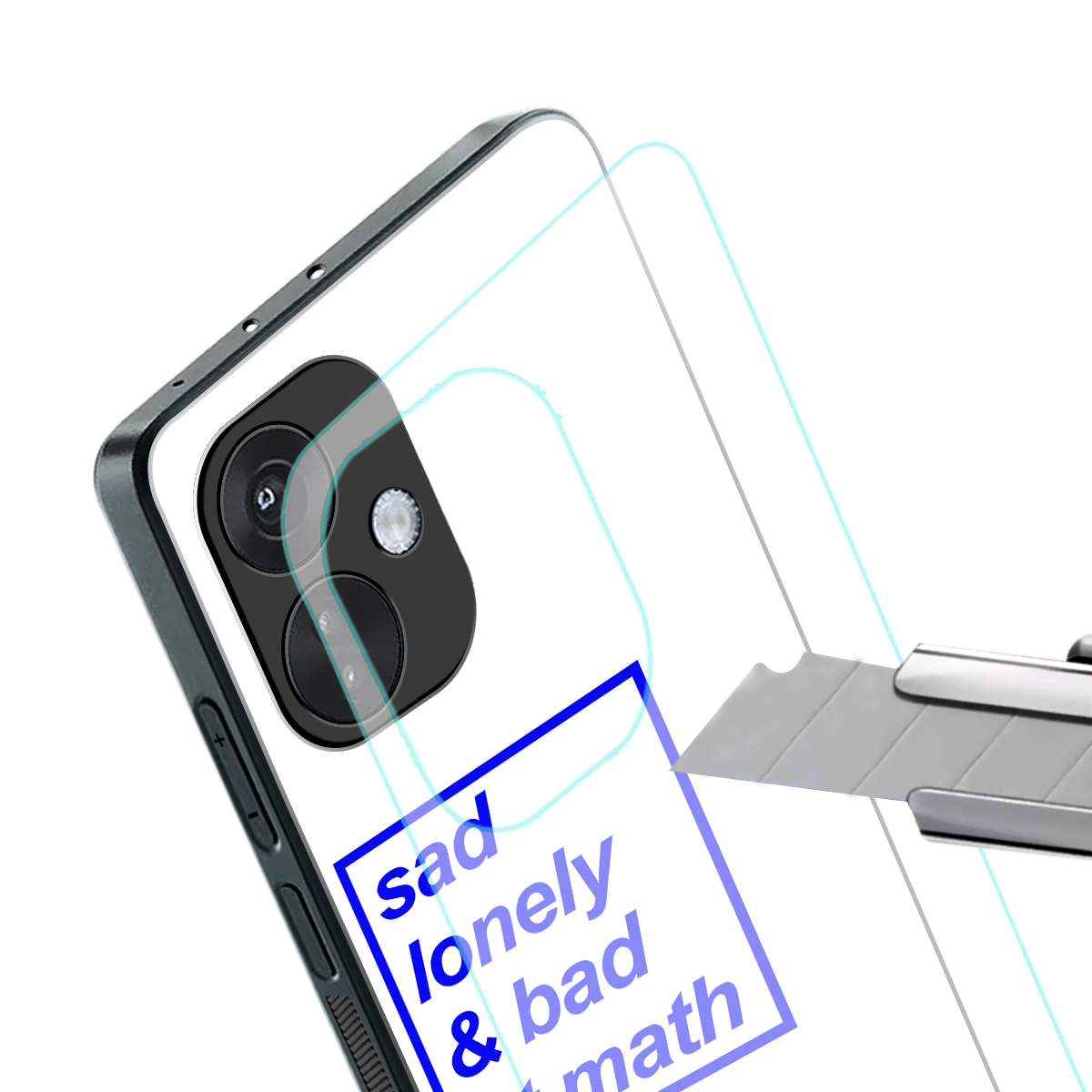 bad at math back phone cover | glass case for oneplus nord ce 3