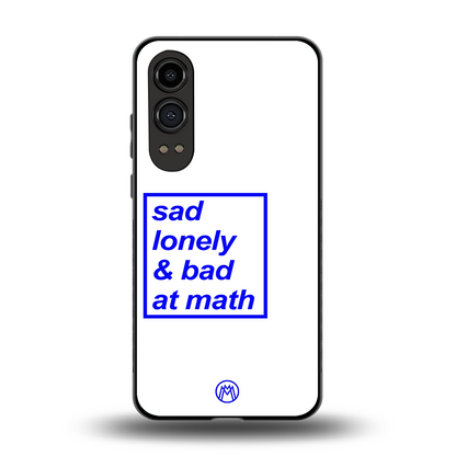 bad at math back phone cover | glass case for oneplus nord ce 4 lite