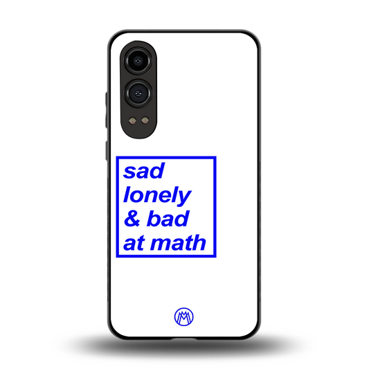 bad at math back phone cover | glass case for oneplus nord ce 4 lite