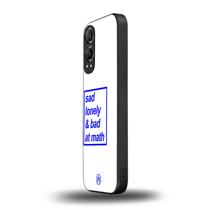 bad at math back phone cover | glass case for oneplus nord ce 4 lite
