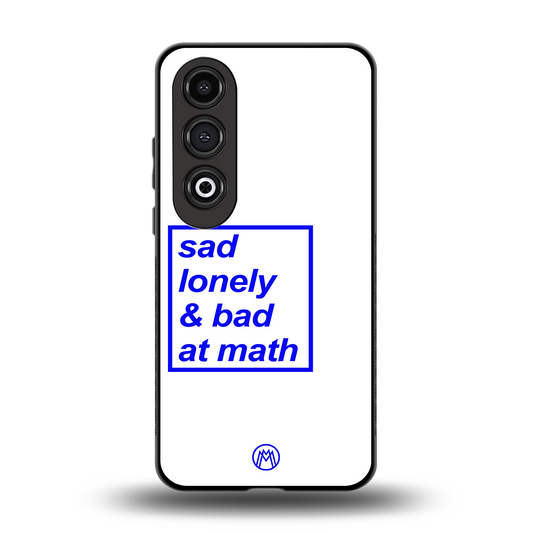 bad at math back phone cover | glass case for oneplus nord ce 4
