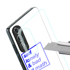 bad at math back phone cover | glass case for oneplus nord ce 4