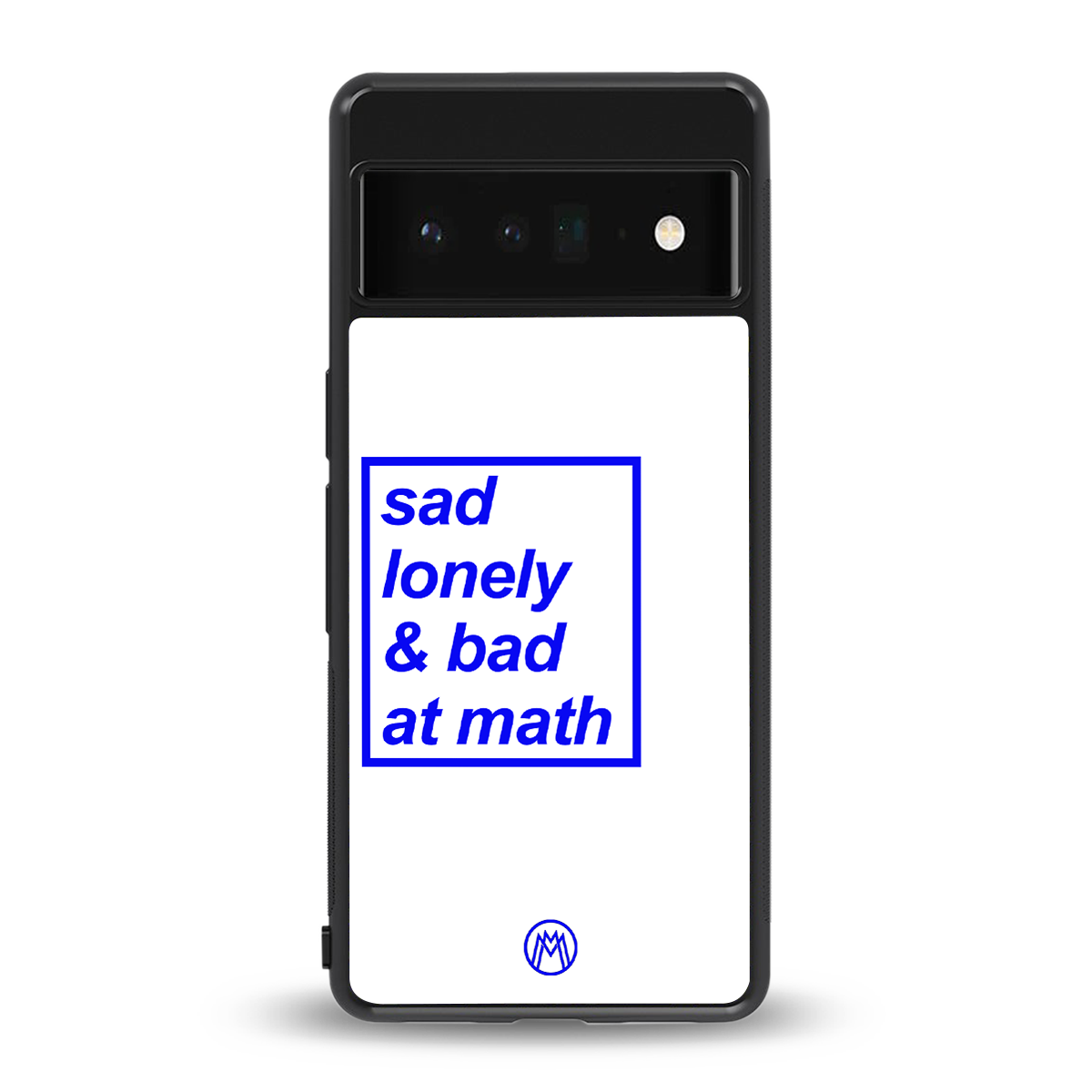 bad at math back phone cover | glass case for google pixel 6 pro