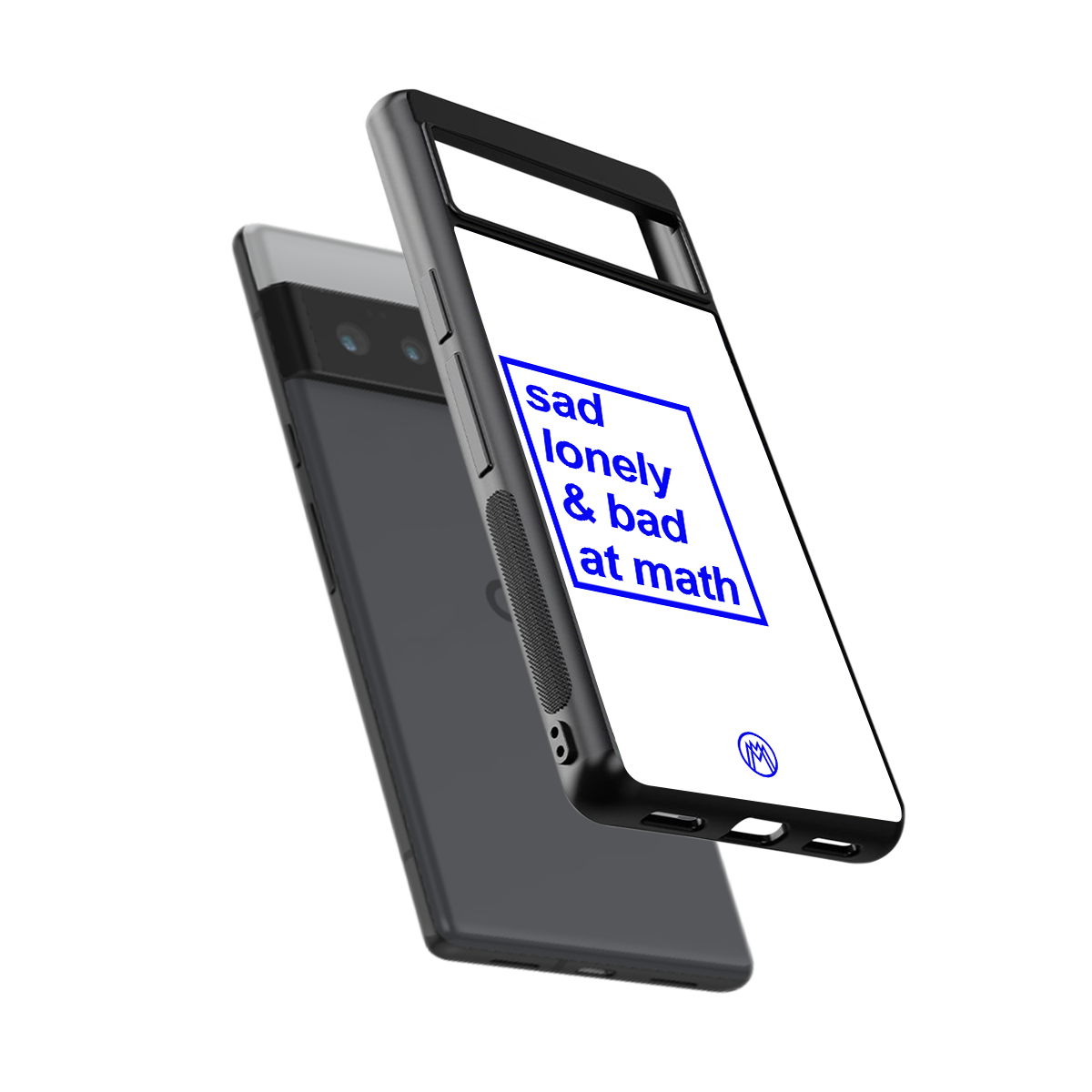 bad at math back phone cover | glass case for google pixel 6 pro