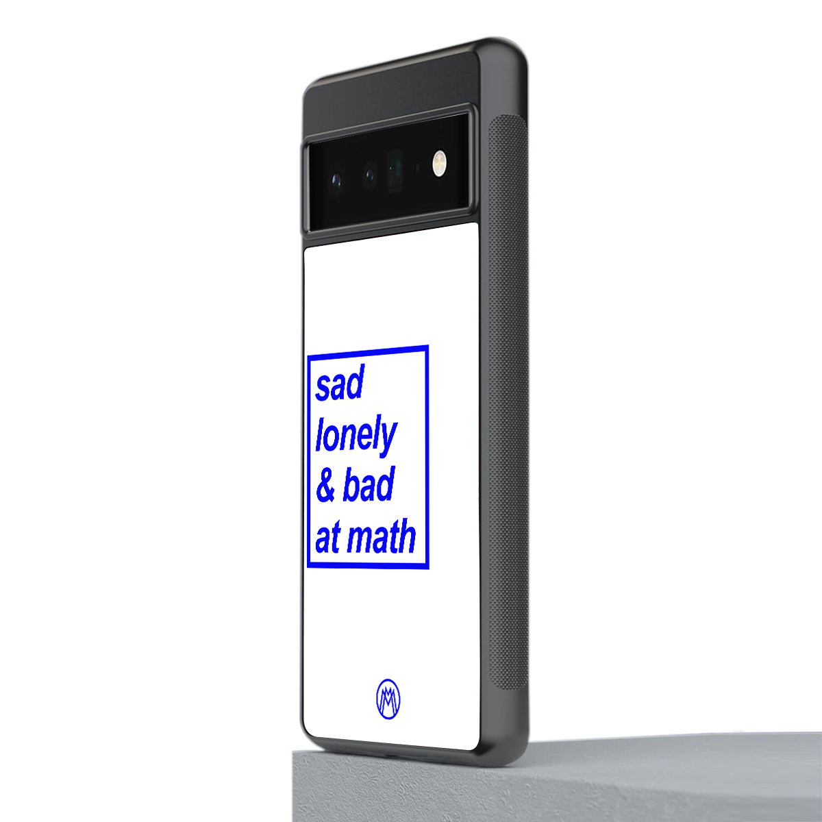 bad at math back phone cover | glass case for google pixel 6 pro