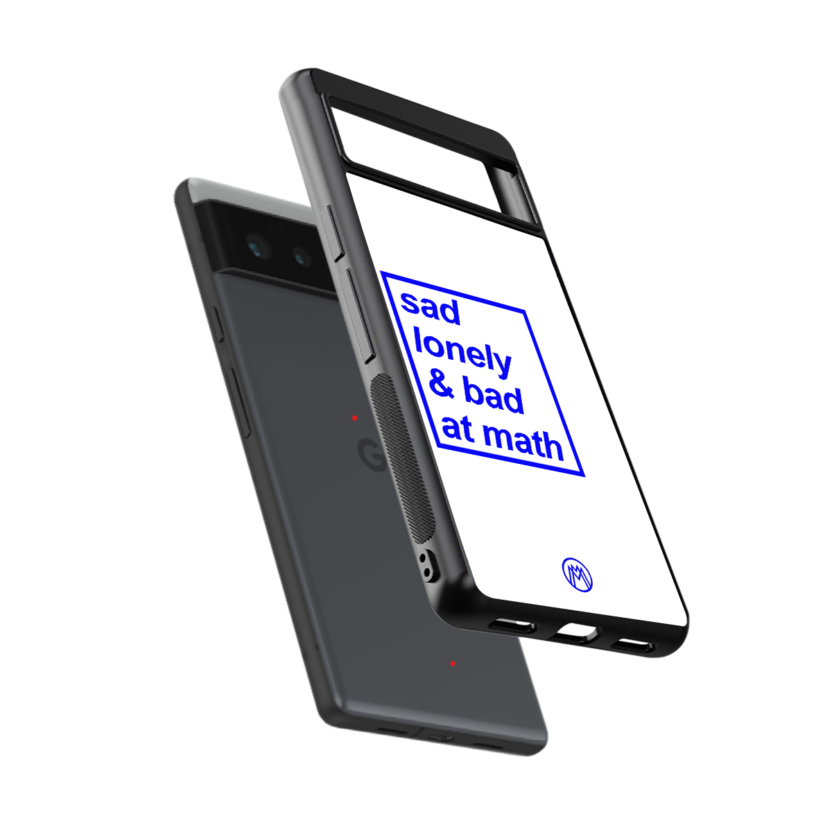 bad at math back phone cover | glass case for Google Pixel 6A