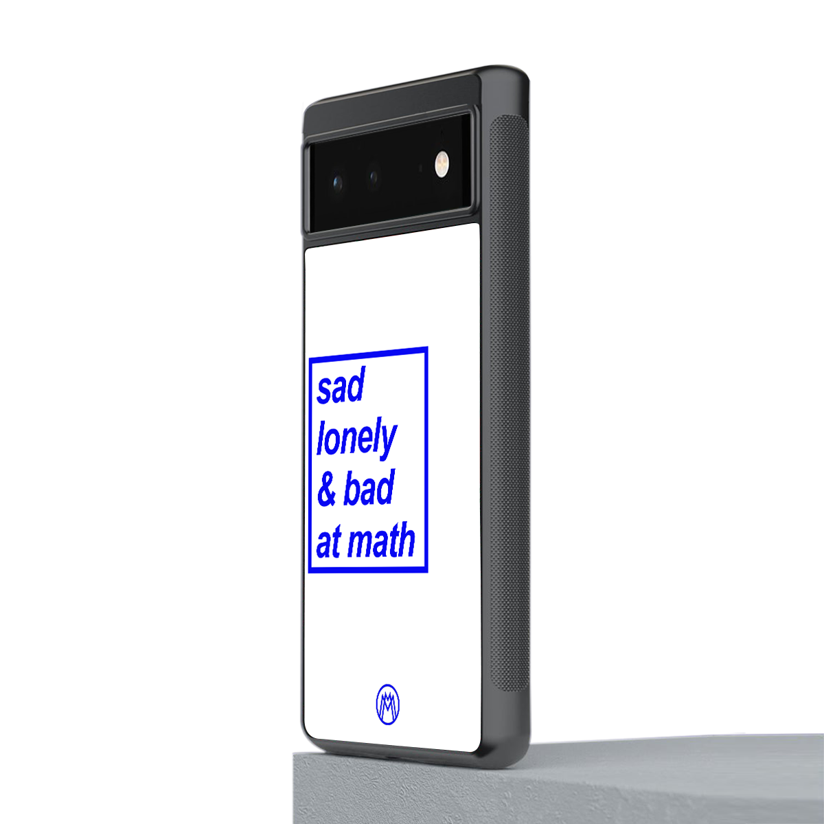 bad at math back phone cover | glass case for Google Pixel 6A