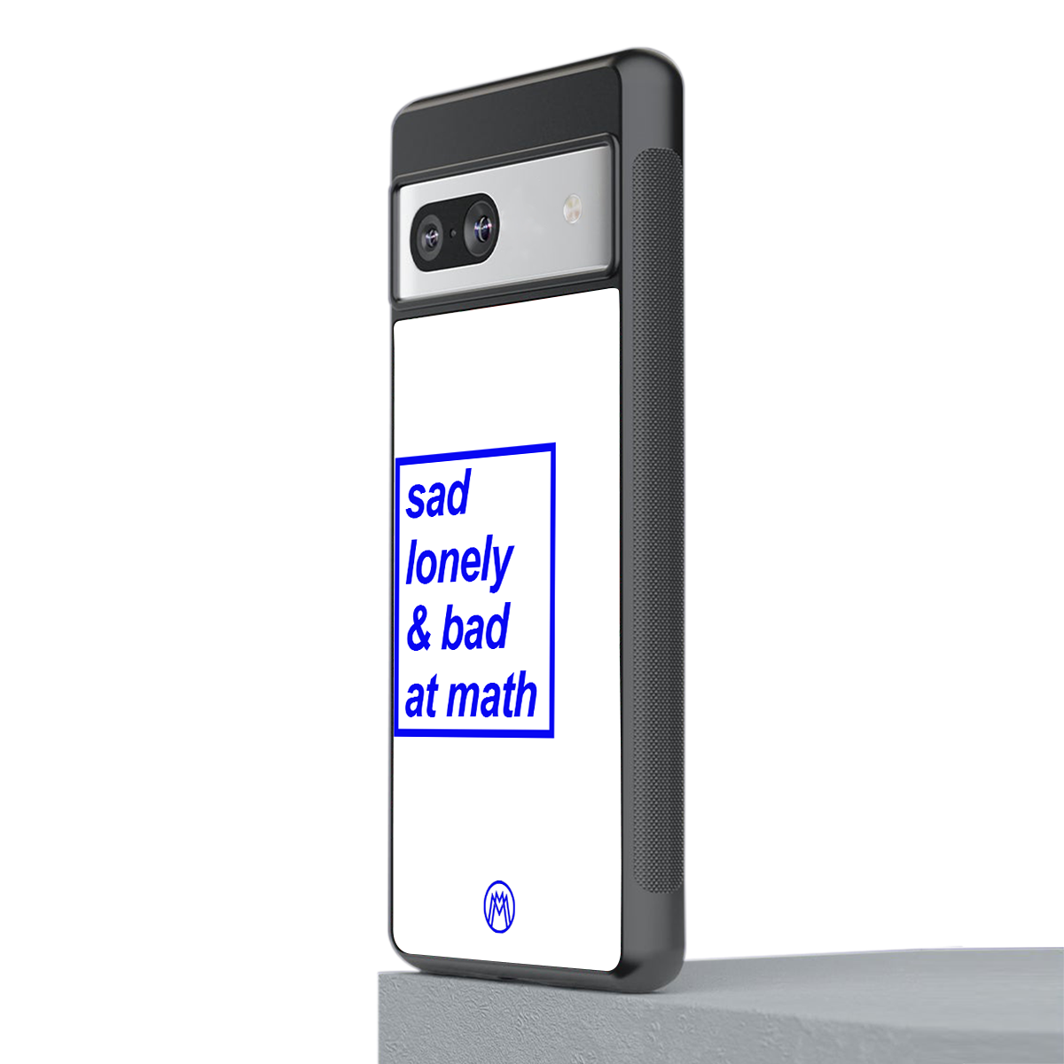 bad at math back phone cover | glass case for Google Pixel 7