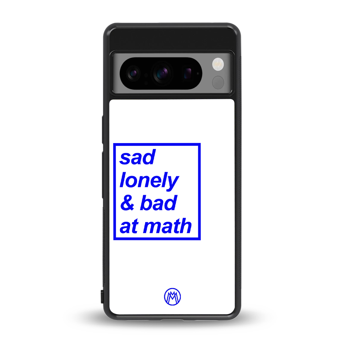 bad at math back phone cover | glass case for google pixel 8 pro