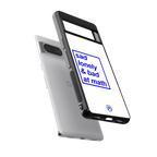 bad at math back phone cover | glass case for Google Pixel 8