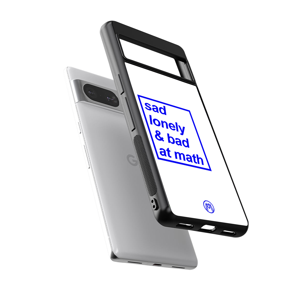 bad at math back phone cover | glass case for Google Pixel 8