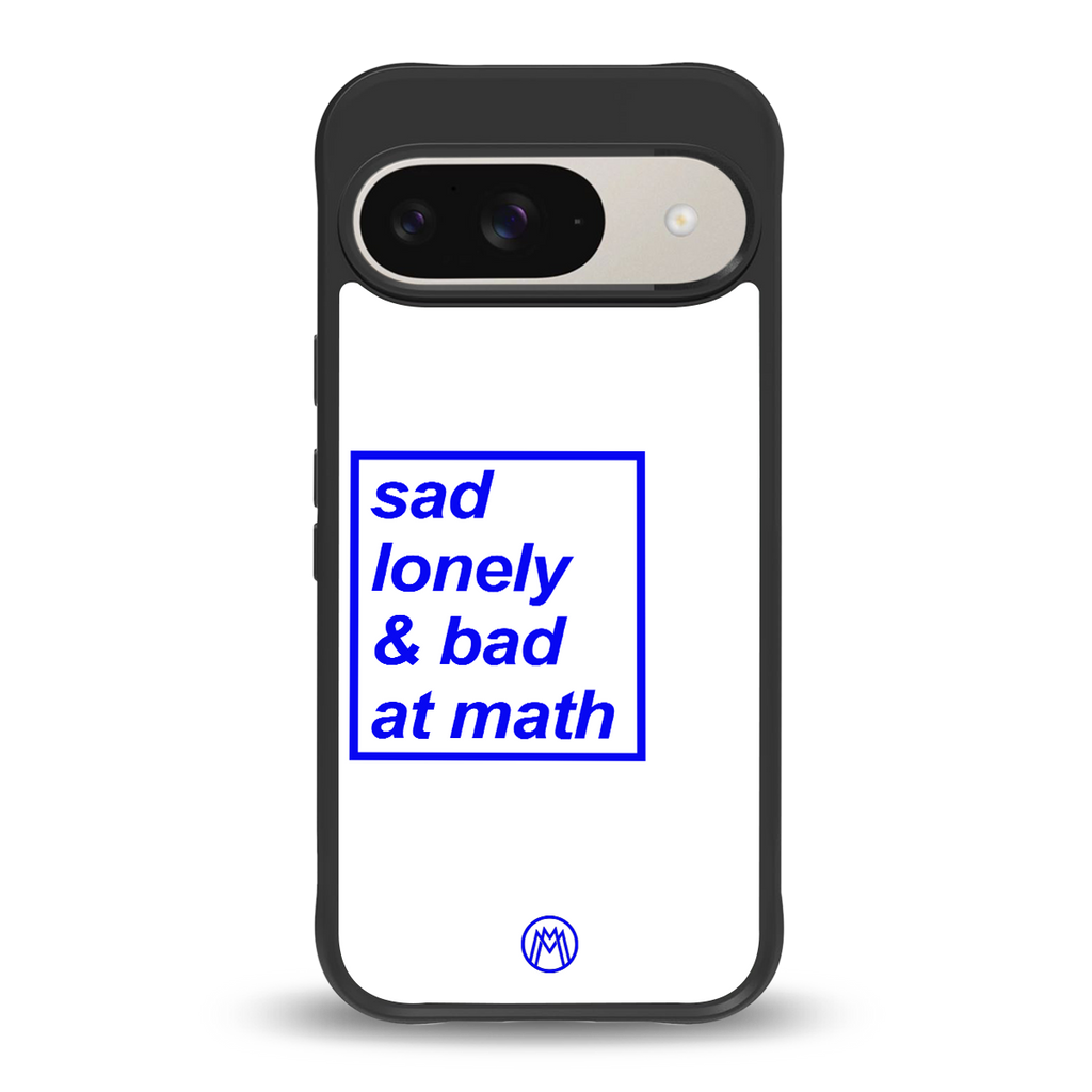 bad at math back phone cover | glass case for google pixel 9