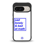 bad at math back phone cover | glass case for google pixel 9