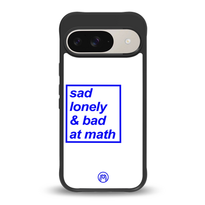 bad at math back phone cover | glass case for google pixel 9