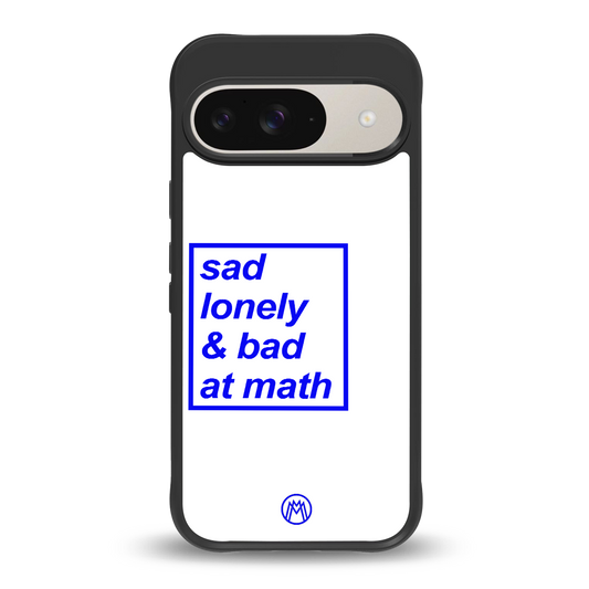 bad at math back phone cover | glass case for google pixel 9