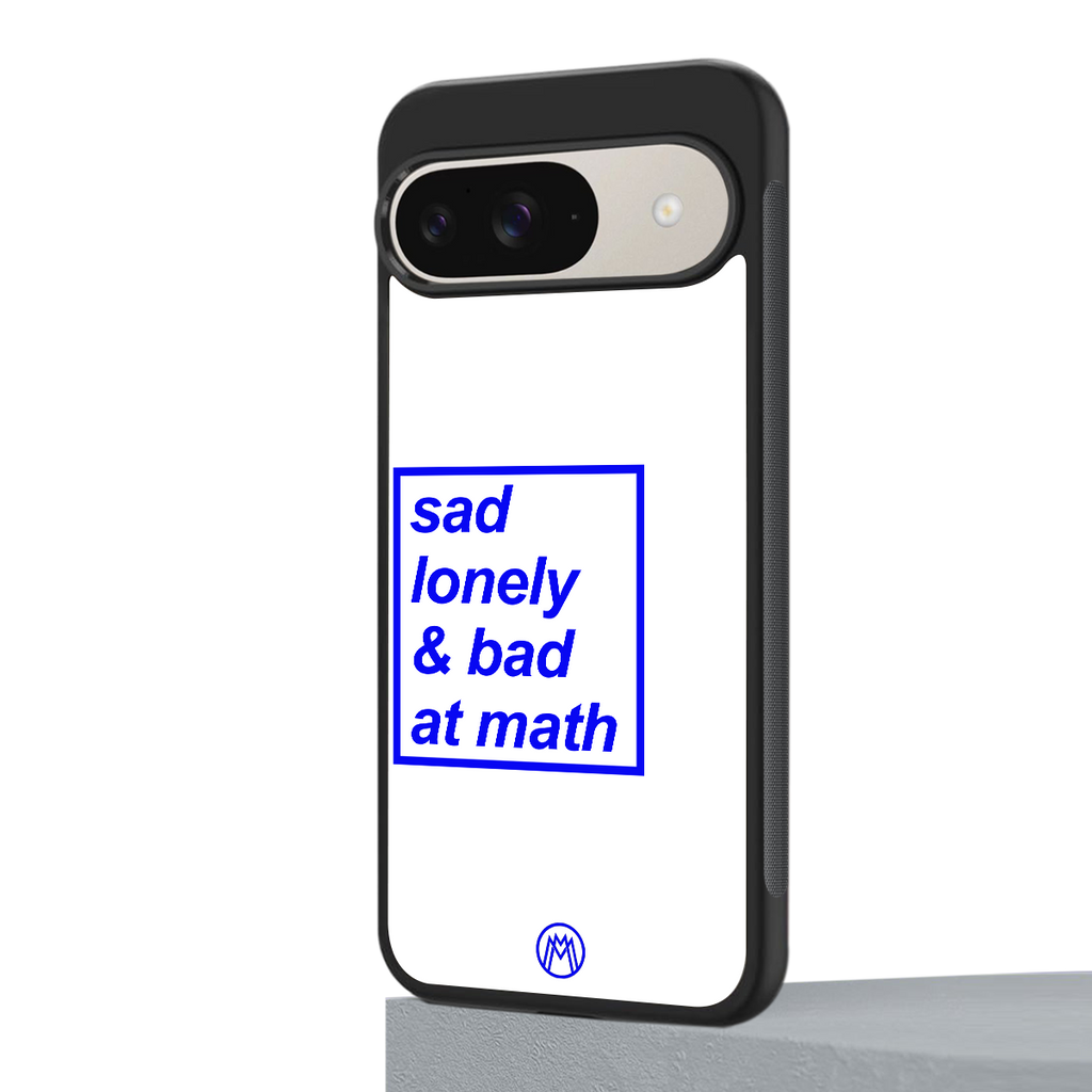 bad at math back phone cover | glass case for google pixel 9