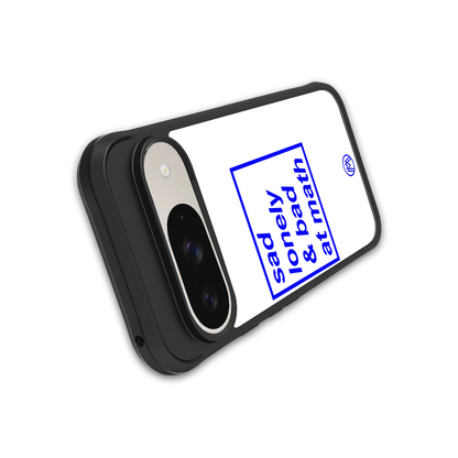 bad at math back phone cover | glass case for google pixel 9