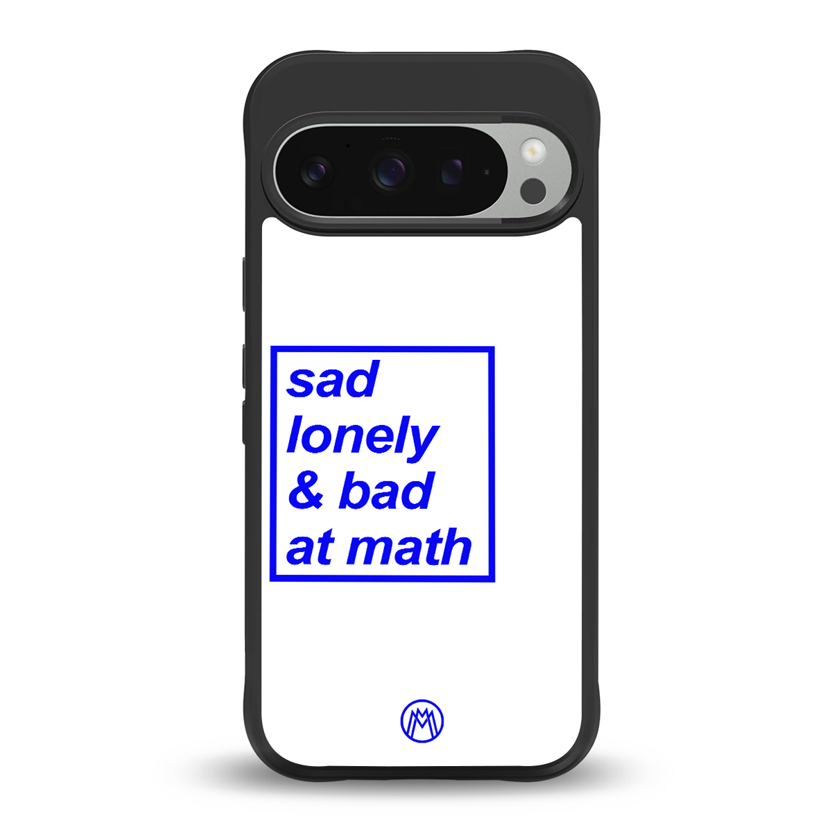 bad at math back phone cover | glass case for google pixel 9 pro xl