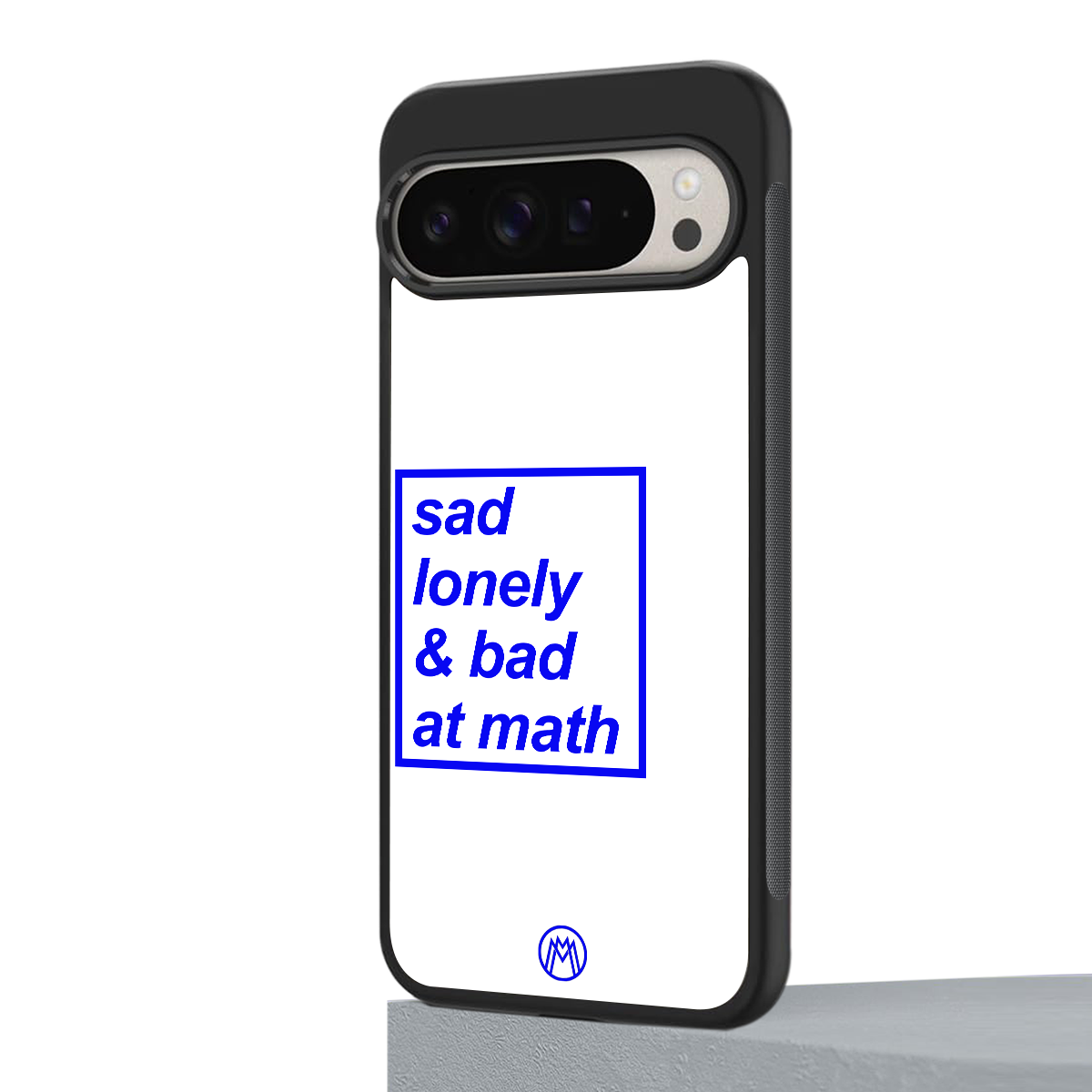 bad at math back phone cover | glass case for google pixel 9 pro