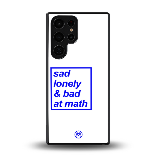 bad at math back phone cover | glass case for samsung galaxy s25 ultra