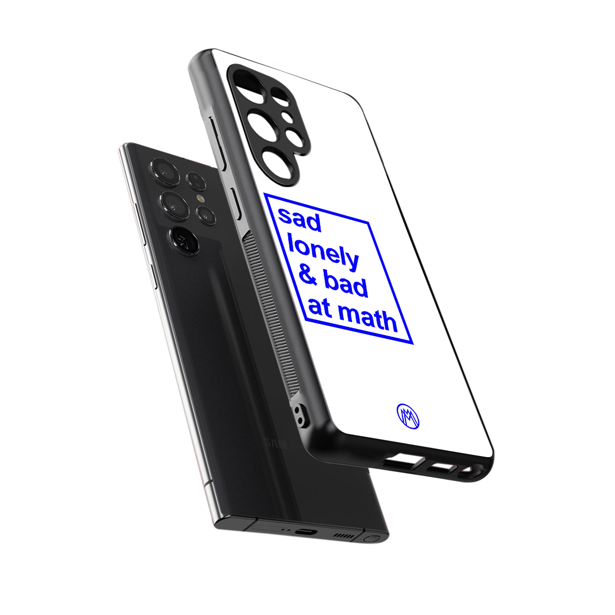 bad at math back phone cover | glass case for samsung galaxy s25 ultra