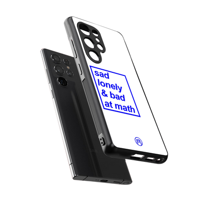 bad at math back phone cover | glass case for samsung galaxy s25 ultra