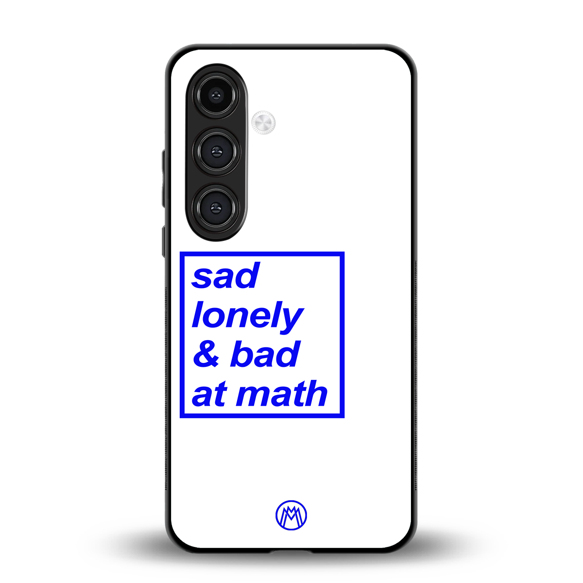 bad at math back phone cover | glass case for samsung galaxy s24 plus