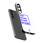 bad at math back phone cover | glass case for samsung galaxy s25