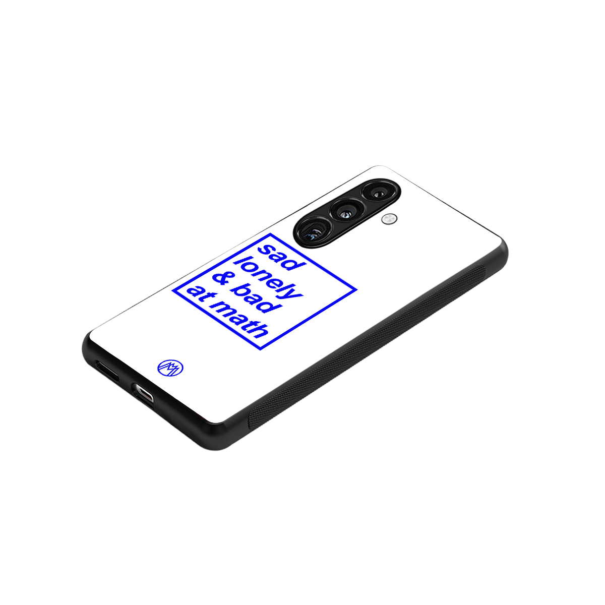 bad at math back phone cover | glass case for samsung galaxy s23 plus