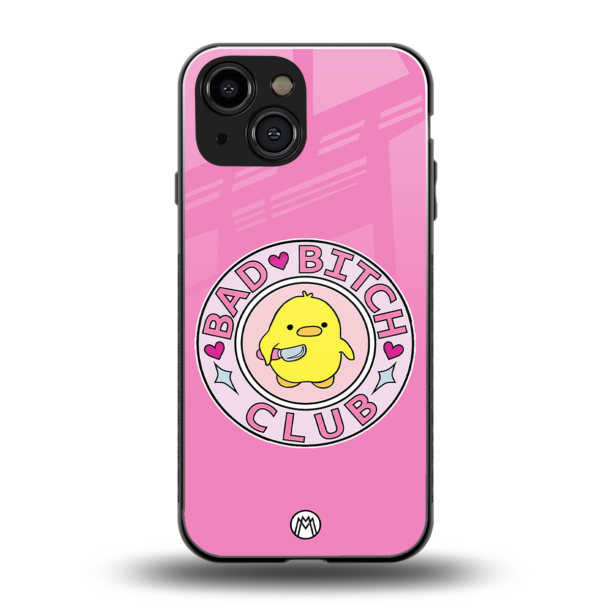 bad bitch club back phone cover | glass case for iphone 13 mini