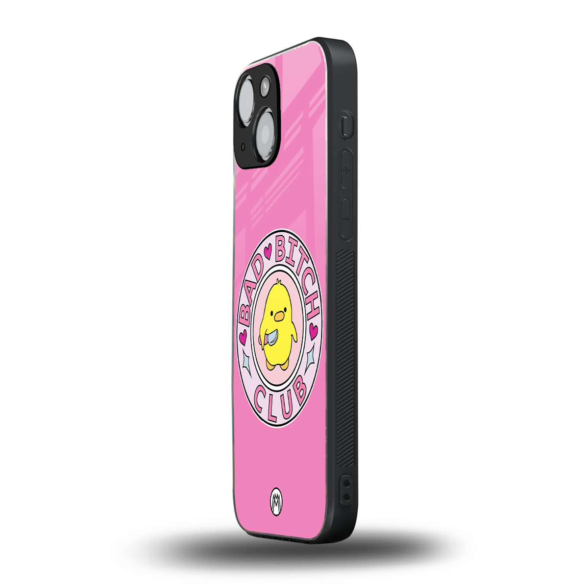 bad bitch club back phone cover | glass case for iphone 13 mini