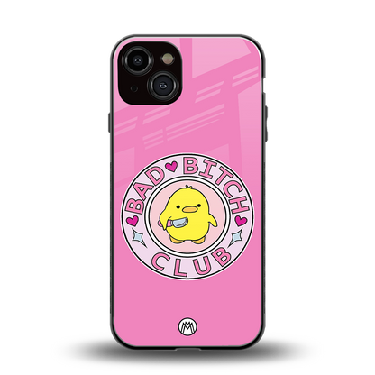 bad bitch club back phone cover | glass case for iphone 13