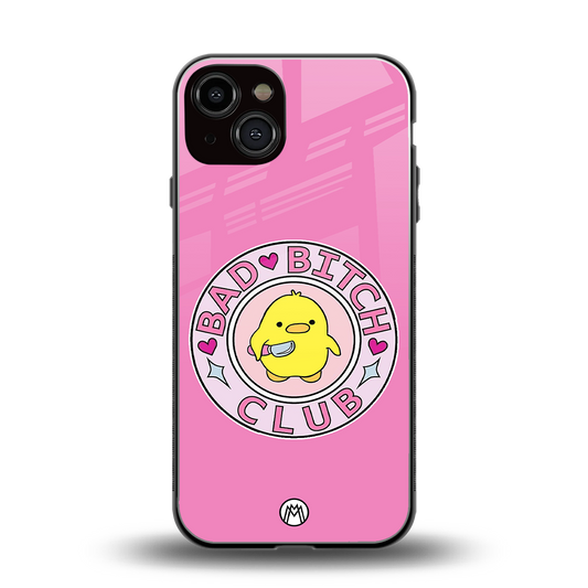 bad bitch club back phone cover | glass case for iphone 13
