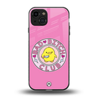 bad bitch club back phone cover | glass case for iphone 15