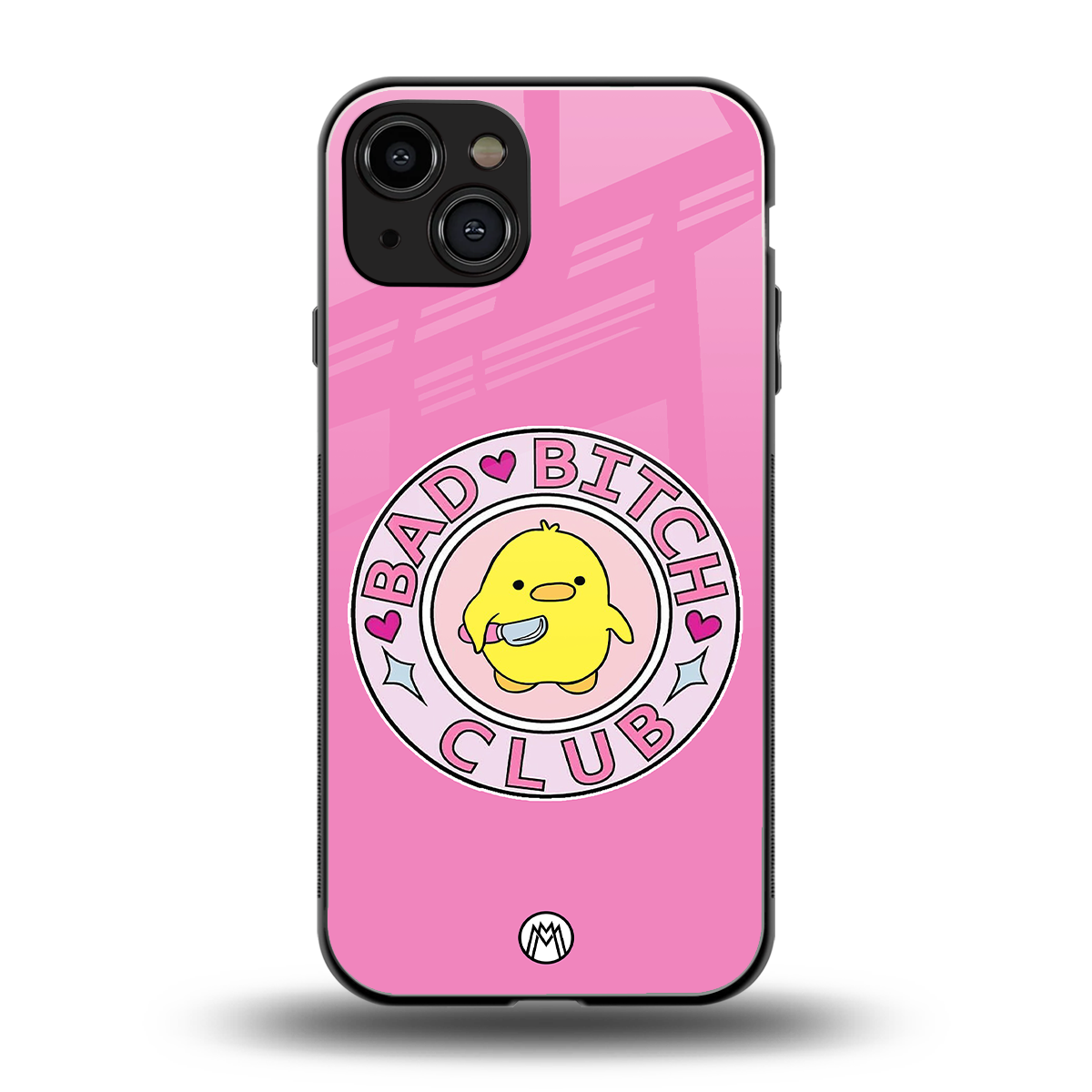 bad bitch club back phone cover | glass case for iphone 15
