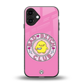 bad bitch club back phone cover | glass case for iphone 16 plus