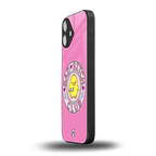 bad bitch club back phone cover | glass case for iphone 16 plus