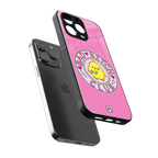 bad bitch club back phone cover | glass case for iphone 16 pro max