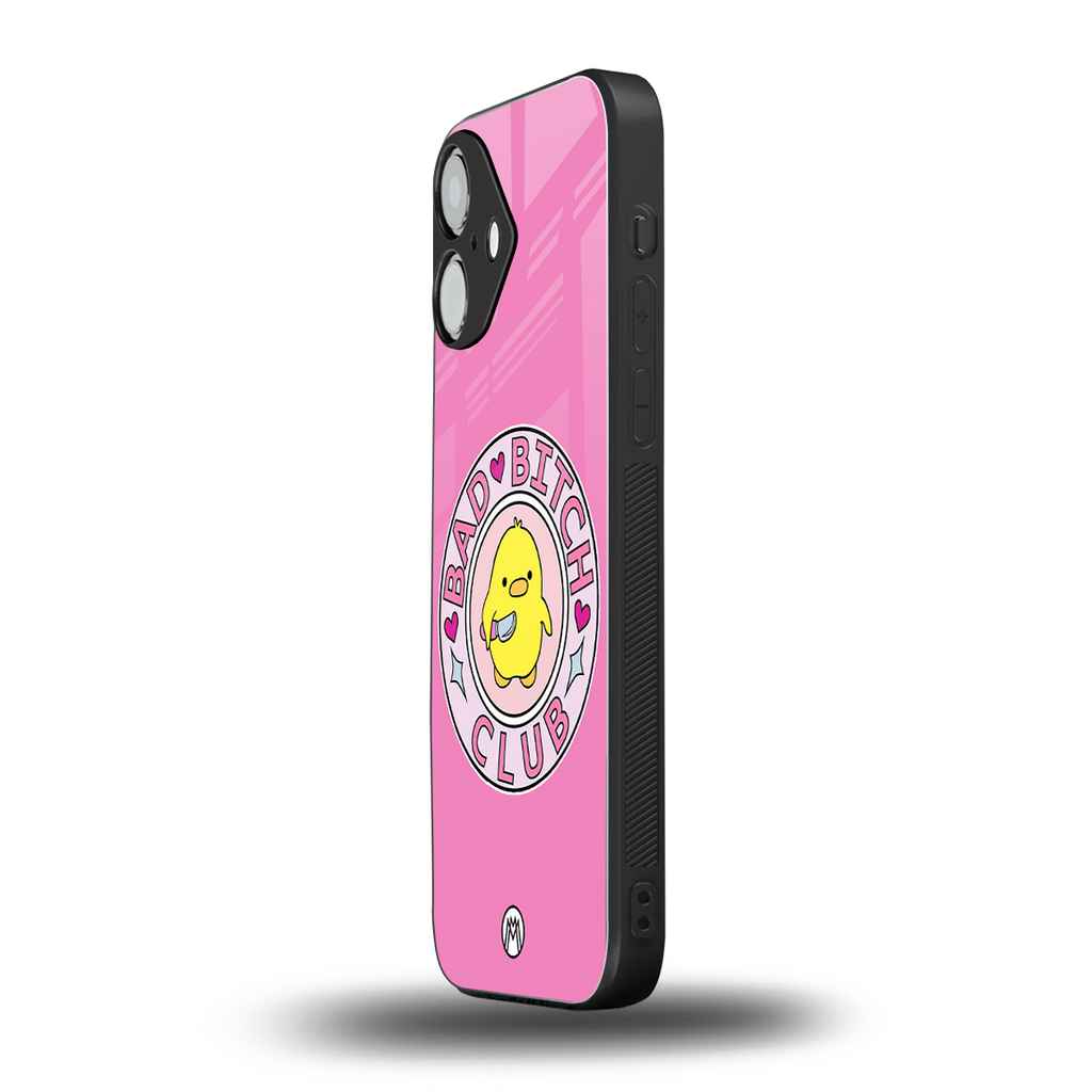 bad bitch club back phone cover | glass case for iphone 16
