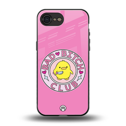bad bitch club back phone cover | glass case for iphone 16e