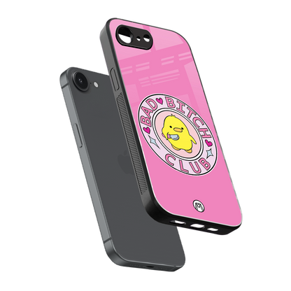 bad bitch club back phone cover | glass case for iphone 16e