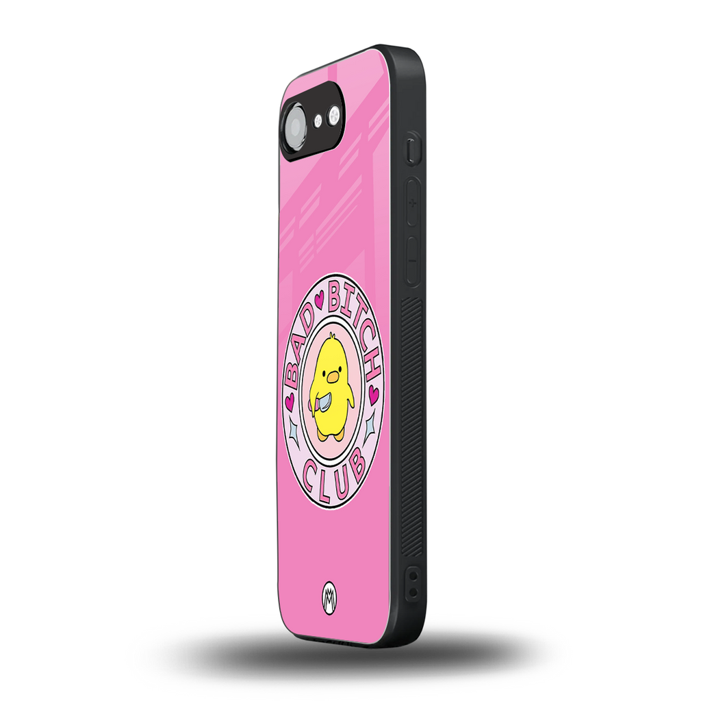 bad bitch club back phone cover | glass case for iphone 16e