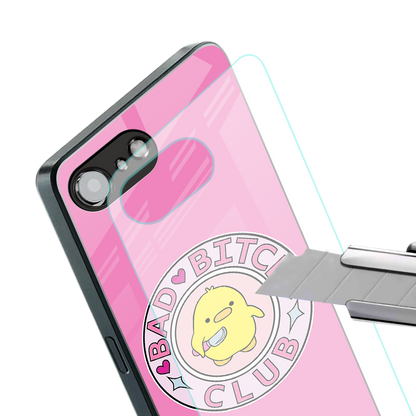 bad bitch club back phone cover | glass case for iphone 16e